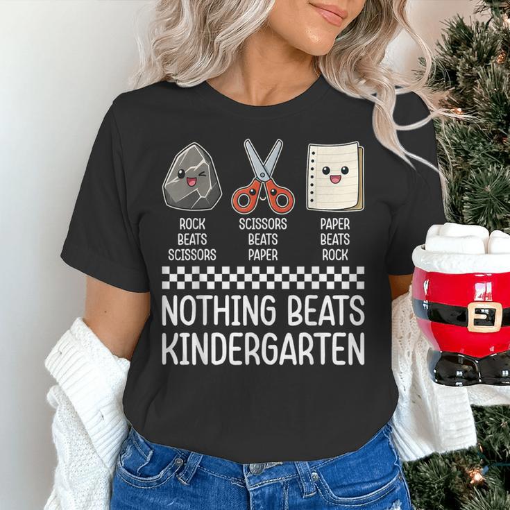Nothing Beats Kindergarten Back To School Kids Teacher Women's T-Shirt, gift for family, gift for coworker