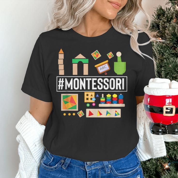 Novelty Montessori Studying Learning Schooling Teacher Love For Men Women Women's T-Shirt, gift for family, gift for coworker