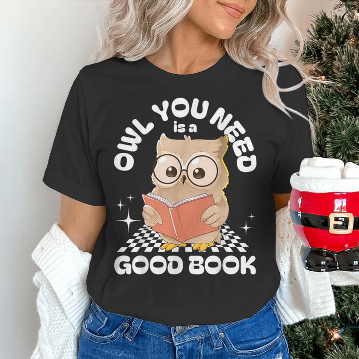 Owl You Need Is A Good Book Teacher Librarian Reading Women's T-Shirt, gift for family, gift for coworker Owl You Need Is A Good Book Teacher Librarian Reading Women's T-Shirt, gift for family, gift for coworker