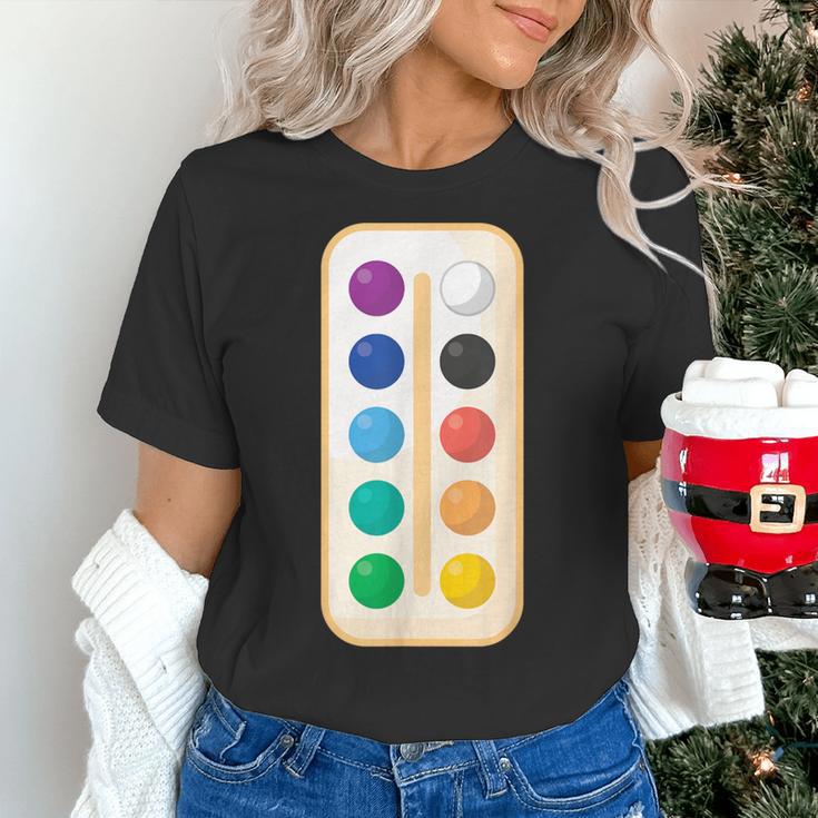 Paint Palette ArtSet Halloween Costume For Teachers Students For Men Women Kids Women's T-Shirt, gift for family, gift for coworker