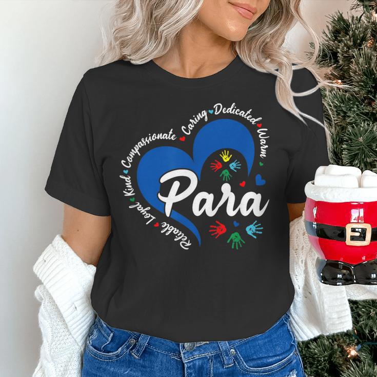 Para Heart Teacher Paraprofessional School Appreciation Women's T-Shirt, gift for family, gift for coworker Para Heart Teacher Paraprofessional School Appreciation Women's T-Shirt, gift for family, gift for coworker