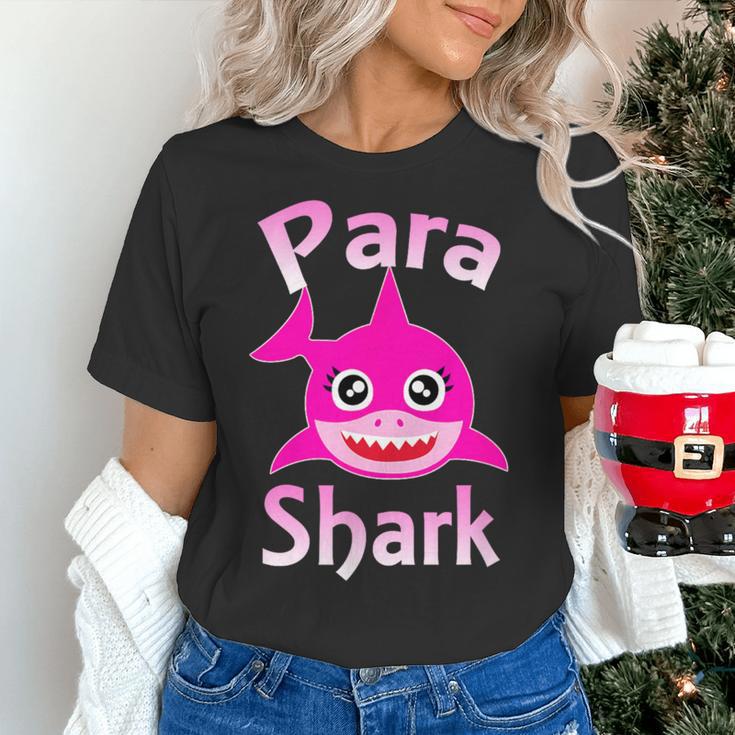 Para Shark Paraprofessional Female Teacher Women's T-Shirt, gift for family, gift for coworker Para Shark Paraprofessional Female Teacher Women's T-Shirt, gift for family, gift for coworker