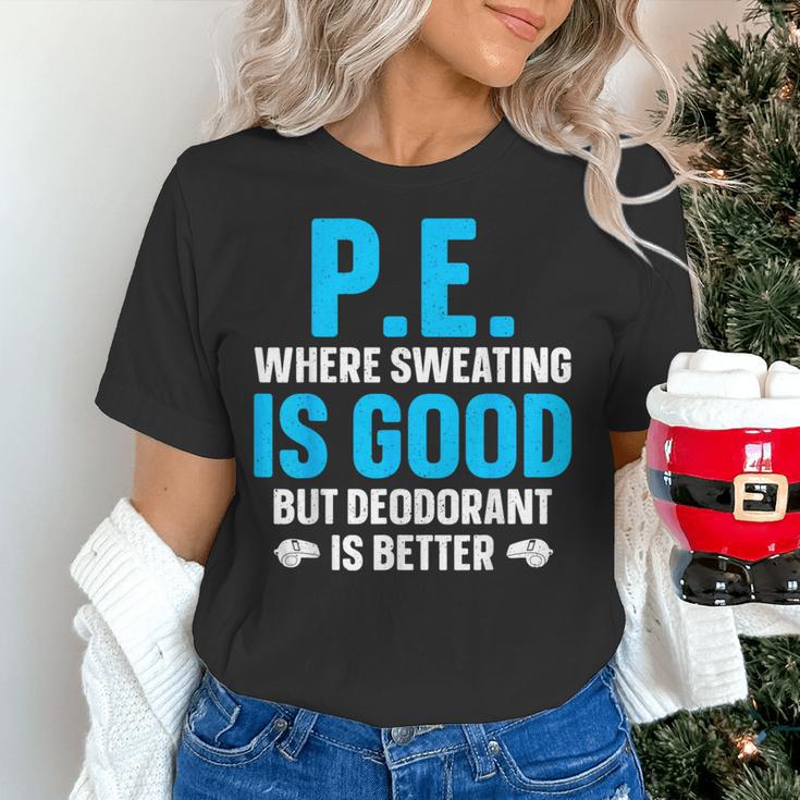 PE Teacher Art For Men Women Gym Teacher Appreciation Women's T-Shirt, Pe Teacher Shirts, gift for family, gift for coworker