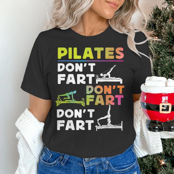 Pilates Instructor Teacher Watercolor Pilates Don't Fart Men Women Kids Women's T-Shirt, gift for family, gift for coworker Pilates Instructor Teacher Watercolor Pilates Don't Fart Men Women Kids Women's T-Shirt, gift for family, gift for coworker