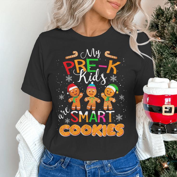 My Pre-K Kids Are Smart Cookies Christmas Teacher Women's T-Shirt, gift for family, gift for coworker My Pre-K Kids Are Smart Cookies Christmas Teacher Women's T-Shirt, gift for family, gift for coworker