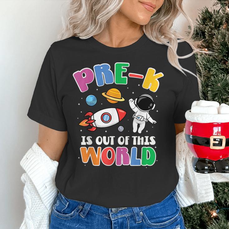 Pre-K Student Teacher Astronaut Space Back To School Women's T-Shirt, gift for family, gift for coworker Pre-K Student Teacher Astronaut Space Back To School Women's T-Shirt, gift for family, gift for coworker