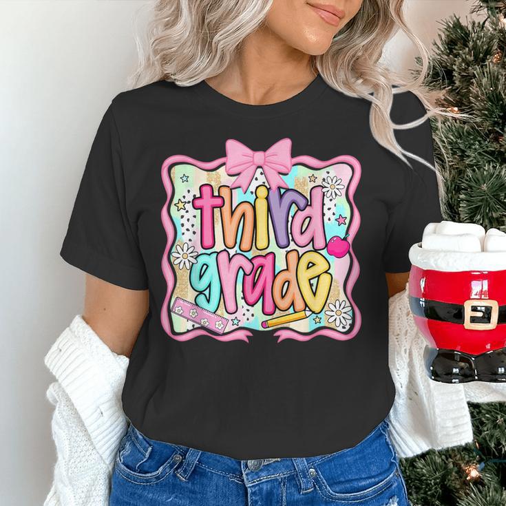 Preppy Third Grade Back To School Teacher Girl Kid Women's T-Shirt, gift for family, gift for coworker Preppy Third Grade Back To School Teacher Girl Kid Women's T-Shirt, gift for family, gift for coworker