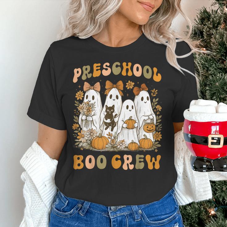 Preschool Boo Crew Halloween Teacher Ghost Costume Matching Women's T-Shirt, gift for family, gift for coworker Preschool Boo Crew Halloween Teacher Ghost Costume Matching Women's T-Shirt, gift for family, gift for coworker