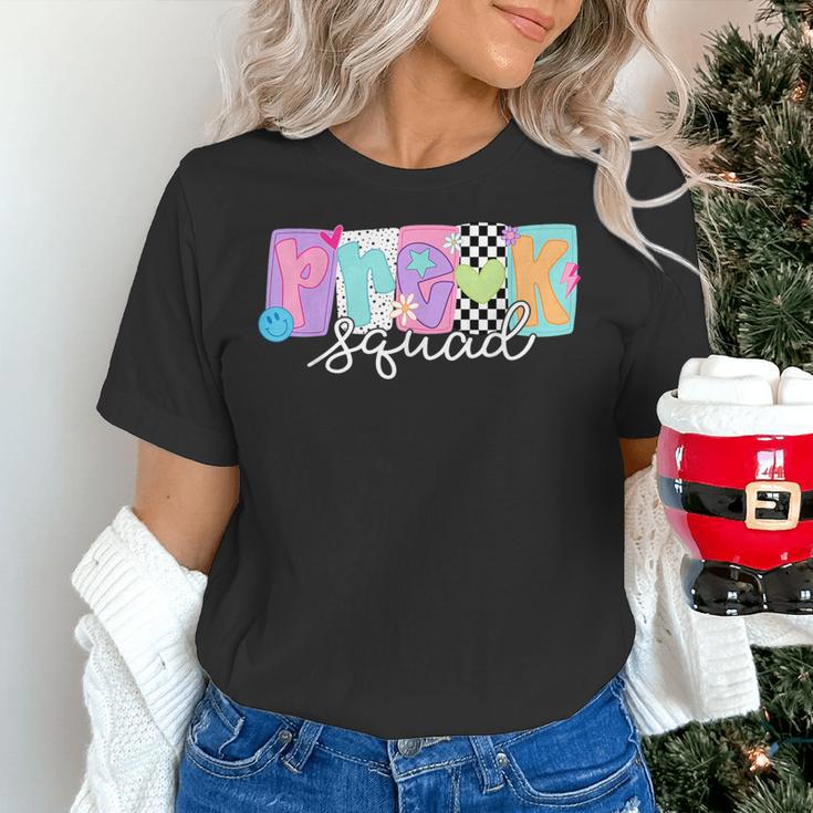Preschool Squad Team Pre-K Crew Back To School Teacher Women's T-Shirt, gift for family, gift for coworker Preschool Squad Team Pre-K Crew Back To School Teacher Women's T-Shirt, gift for family, gift for coworker