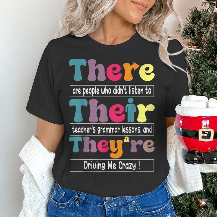 There Their They'Re English Teacher Grammar Memes Women's T-Shirt, English Teacher Shirts, gift for family, gift for coworker There Their They'Re English Teacher Grammar Memes Women's T-Shirt, English Teacher Shirts, gift for family, gift for coworker