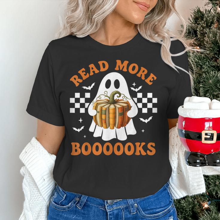 Read More Books Halloween Retro Pumpkin Reading Fall Teacher Women's T-Shirt, gift for family, gift for coworker Read More Books Halloween Retro Pumpkin Reading Fall Teacher Women's T-Shirt, gift for family, gift for coworker