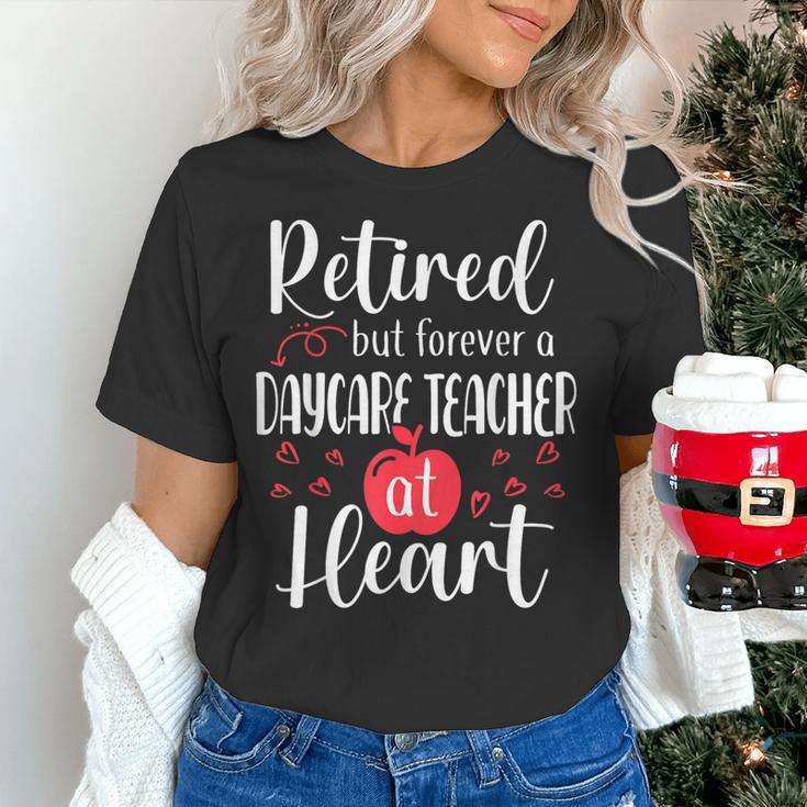 Retired Daycare Teacher Retirement For Daycare Teacher Women's T-Shirt, gift for family, gift for coworker Retired Daycare Teacher Retirement For Daycare Teacher Women's T-Shirt, gift for family, gift for coworker