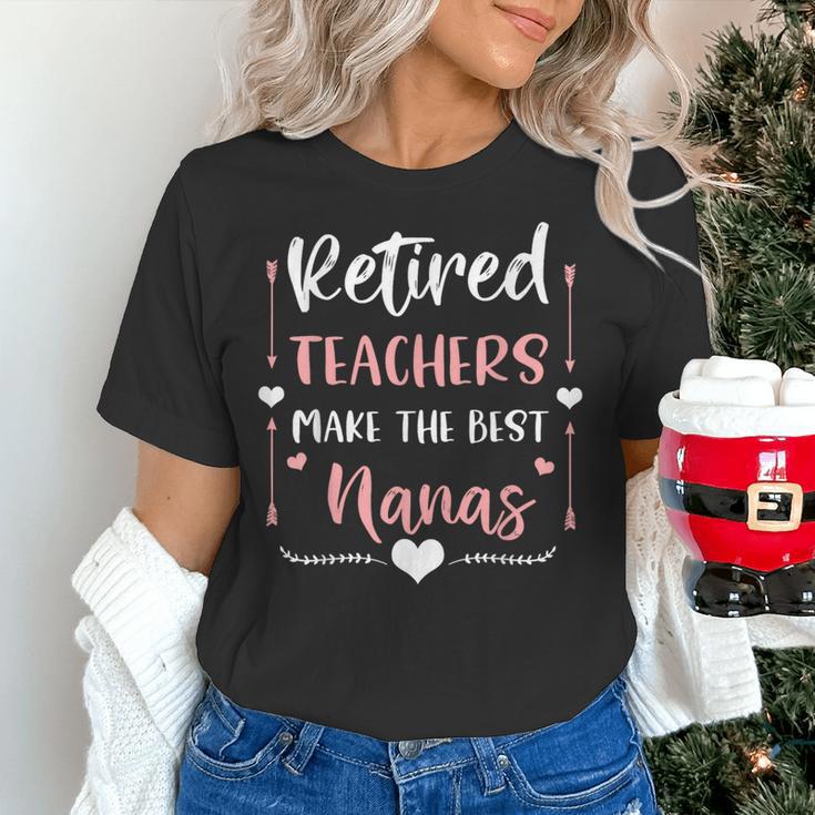 Retired Teachers Make The Best Nanas Cute G Ma Nana Grandma Women's T-Shirt, gift for family, gift for coworker Retired Teachers Make The Best Nanas Cute G Ma Nana Grandma Women's T-Shirt, gift for family, gift for coworker