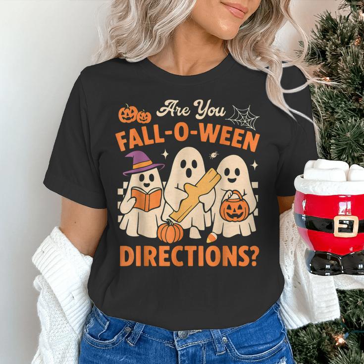 Retro Are You Fall O Ween Directions Ghost Teacher Spooky Women's T-Shirt, gift for family, gift for coworker Retro Are You Fall O Ween Directions Ghost Teacher Spooky Women's T-Shirt, gift for family, gift for coworker