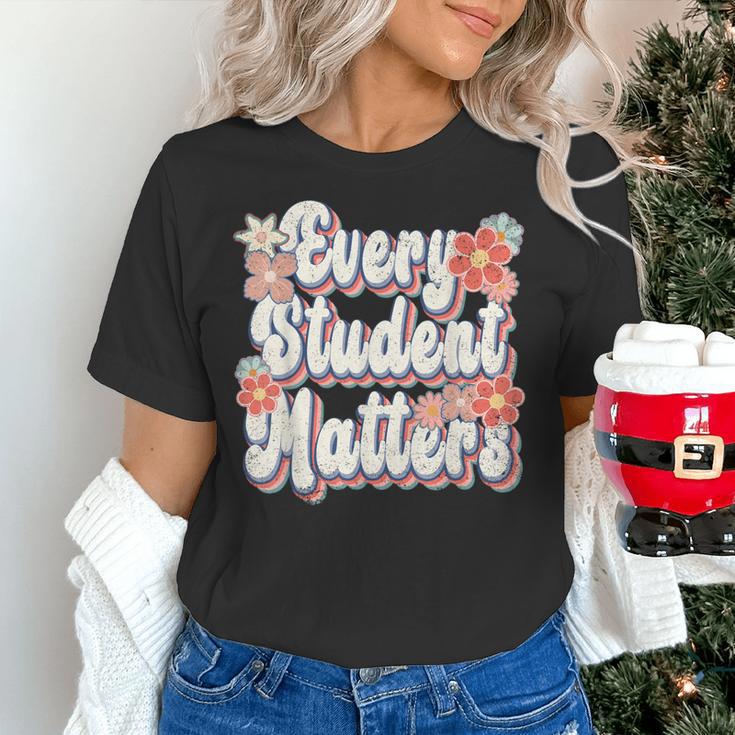 Retro Vintage Every Student Matters Teacher Paraprofessional Women's T-Shirt, gift for family, gift for coworker