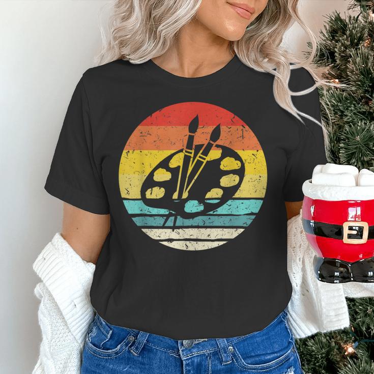 Retro Vintage Paint Palette Costume Artist Art Teacher Men Women Women's T-Shirt, gift for family, gift for coworker Retro Vintage Paint Palette Costume Artist Art Teacher Men Women Women's T-Shirt, gift for family, gift for coworker