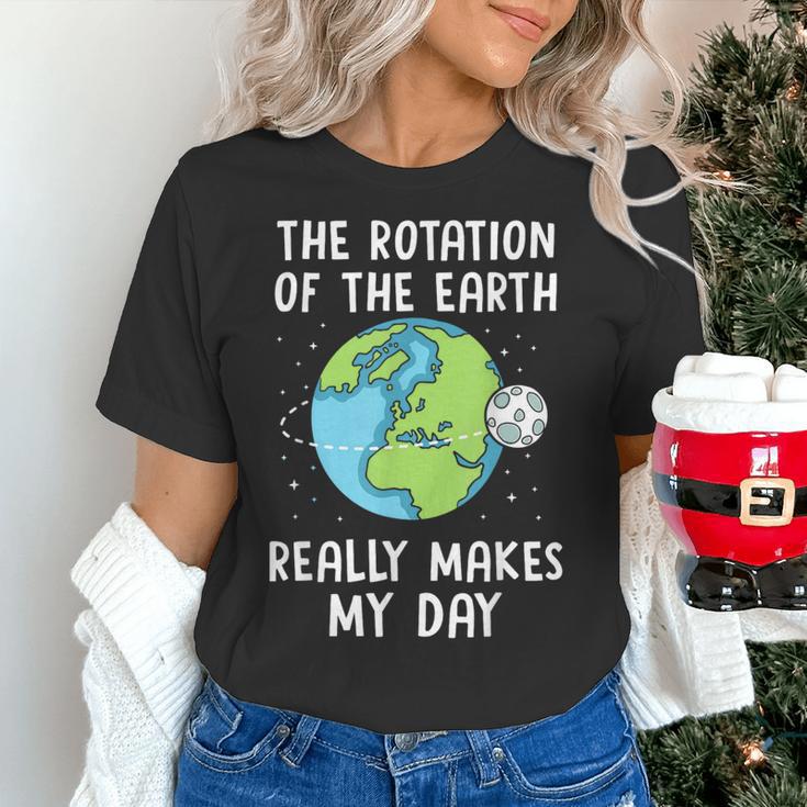 Rotation Of The Earth Makes My Day Science Teacher Earth Day Women's T-Shirt, Science Teacher Shirts, gift for family, gift for coworker Rotation Of The Earth Makes My Day Science Teacher Earth Day Women's T-Shirt, Science Teacher Shirts, gift for family, gift for coworker