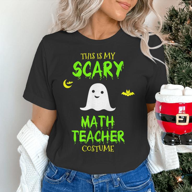 Scary Math Teacher Costume Halloween Lazy Easy Christmas Women's T-Shirt, gift for family, gift for coworker