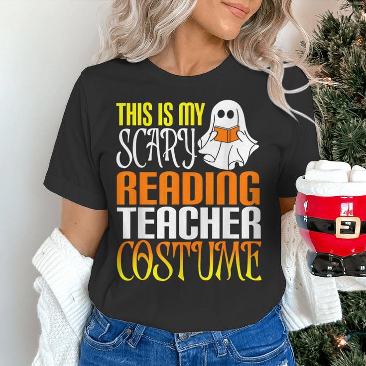 This Is My Scary Reading Teacher Costume Halloween School Women's T-Shirt, gift for family, gift for coworker This Is My Scary Reading Teacher Costume Halloween School Women's T-Shirt, gift for family, gift for coworker