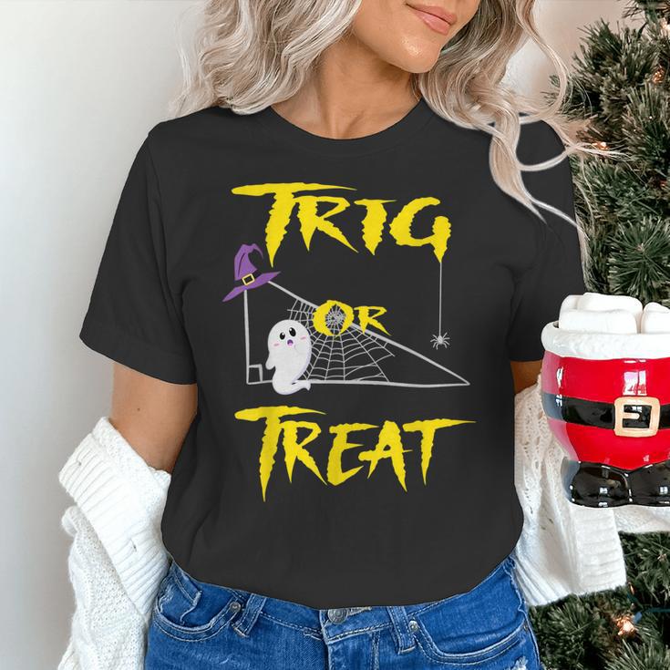 School Math Teacher Halloween 2022 Trig Or Treat Shirt Women's T-Shirt, gift for family, gift for coworker School Math Teacher Halloween 2022 Trig Or Treat Shirt Women's T-Shirt, gift for family, gift for coworker