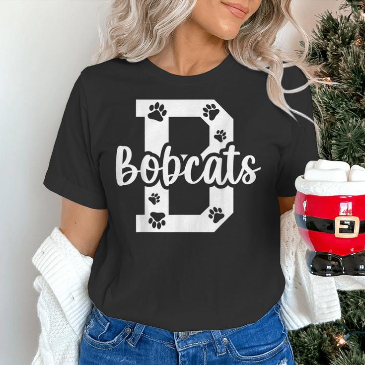 School Spirit Mascot Bobcats Back To School Teacher Student Women's T-Shirt, gift for family, gift for coworker