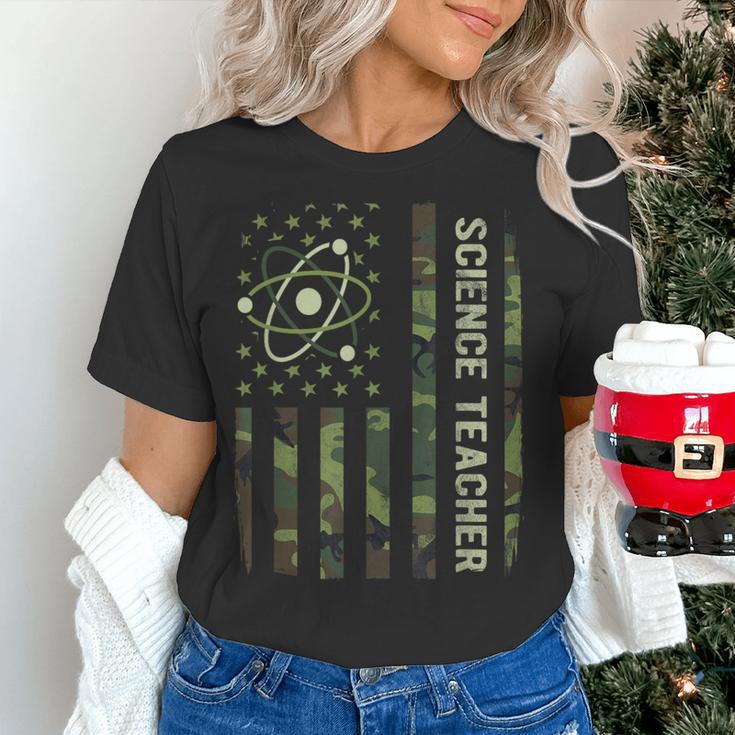 Science Teacher Camo American Flag Back To School Women's T-Shirt, Science Teacher Shirts, gift for family, gift for coworker Science Teacher Camo American Flag Back To School Women's T-Shirt, Science Teacher Shirts, gift for family, gift for coworker