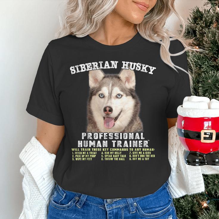 Siberian Husky Professional Human Trainer Women's T-Shirt, gift for family, gift for coworker