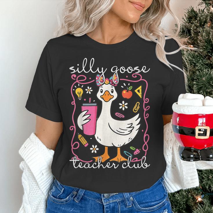 Silly Goose Teacher Club Animal Lover Groovy Teacher Women's T-Shirt, Groovy Teacher Shirts, gift for family, gift for coworker Silly Goose Teacher Club Animal Lover Groovy Teacher Women's T-Shirt, Groovy Teacher Shirts, gift for family, gift for coworker