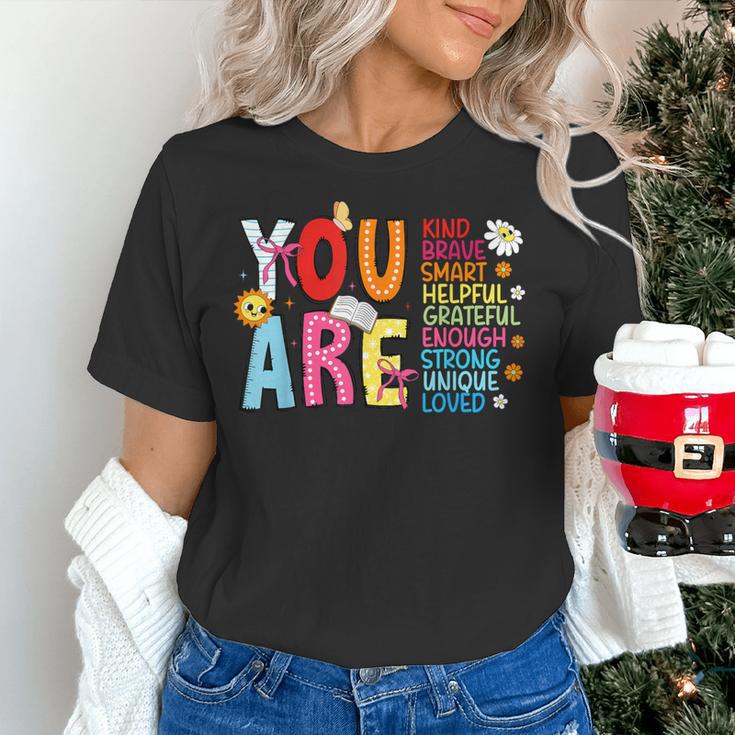 You Are Smart Brave Strong Kind Loved Motivation Teacher Kid Women's T-Shirt, gift for family, gift for coworker You Are Smart Brave Strong Kind Loved Motivation Teacher Kid Women's T-Shirt, gift for family, gift for coworker