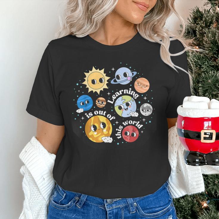 Solar System Learning Is Out Of This World Science Teacher Women's T-Shirt, Science Teacher Shirts, gift for family, gift for coworker Solar System Learning Is Out Of This World Science Teacher Women's T-Shirt, Science Teacher Shirts, gift for family, gift for coworker