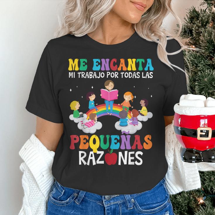 Spanish Teacher Bilingual Teacher Maestra Maestras Women's T-Shirt, gift for family, gift for coworker Spanish Teacher Bilingual Teacher Maestra Maestras Women's T-Shirt, gift for family, gift for coworker