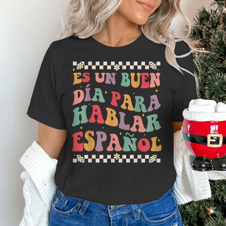 Spanish Teacher Maestra Hablar EspañOl Bilingual Teacher Women's T-Shirt, gift for family, gift for coworker Spanish Teacher Maestra Hablar EspañOl Bilingual Teacher Women's T-Shirt, gift for family, gift for coworker