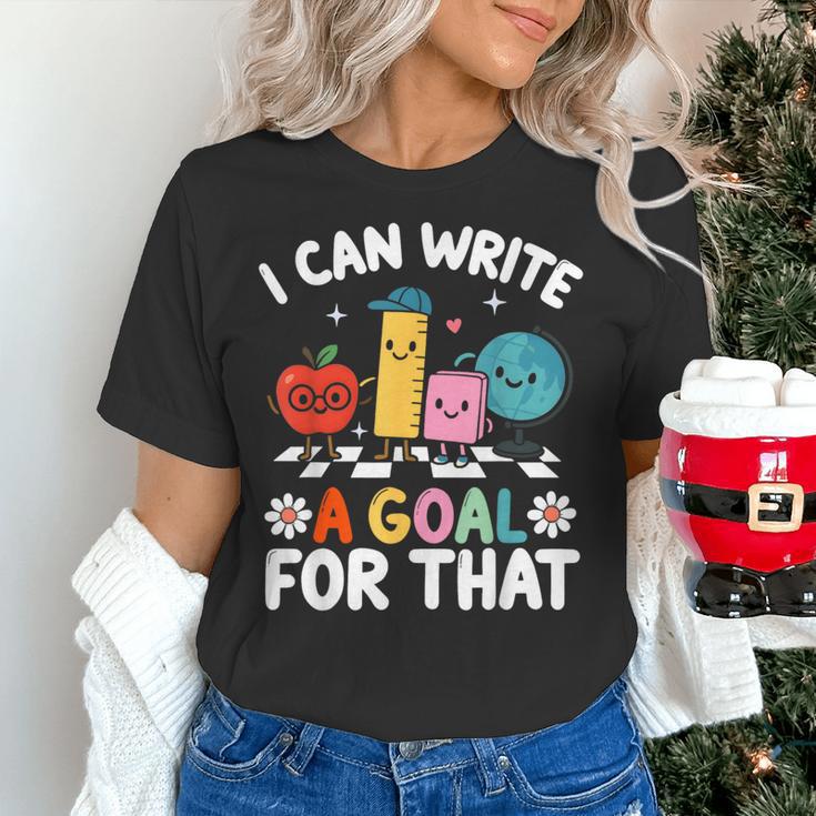 Special Education i Can Write a Goal For That Sped Teacher Women's T-Shirt, gift for family, gift for coworker Special Education i Can Write a Goal For That Sped Teacher Women's T-Shirt, gift for family, gift for coworker