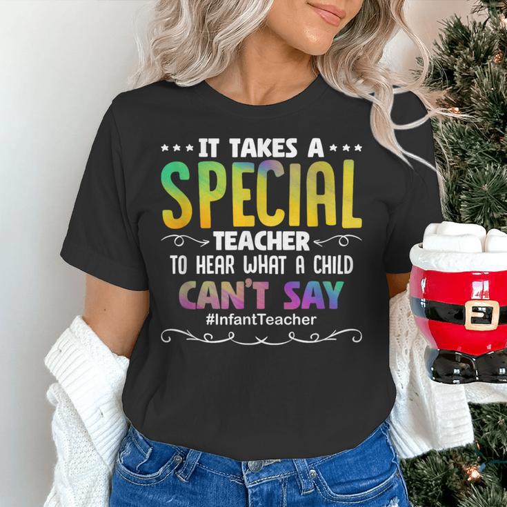 Special Teacher Daycare School Childcare Infant Teacher Women's T-Shirt, gift for family, gift for coworker