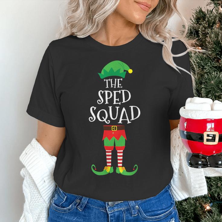 SPED Squad Elf Teacher Matching Christmas Party Pajama Women's T-Shirt, gift for family, gift for coworker SPED Squad Elf Teacher Matching Christmas Party Pajama Women's T-Shirt, gift for family, gift for coworker