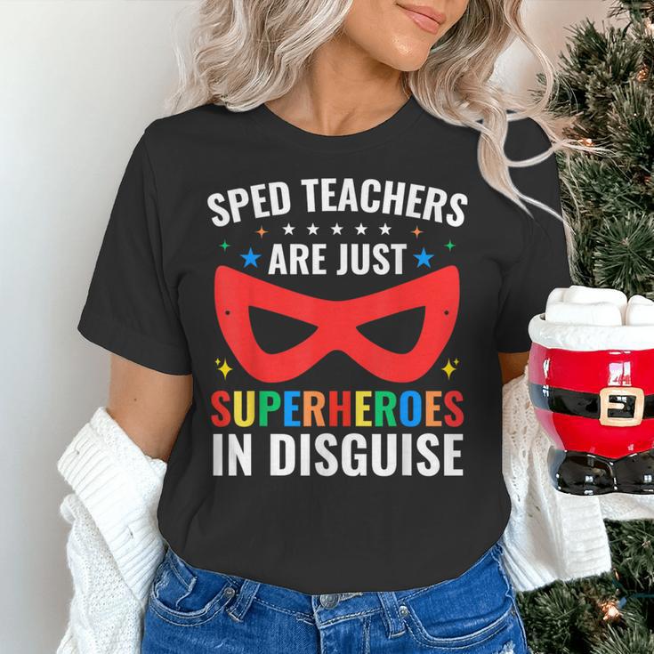 SPED Teacher Are Just Superheroes Disguise Special Education Women's T-Shirt, gift for family, gift for coworker SPED Teacher Are Just Superheroes Disguise Special Education Women's T-Shirt, gift for family, gift for coworker