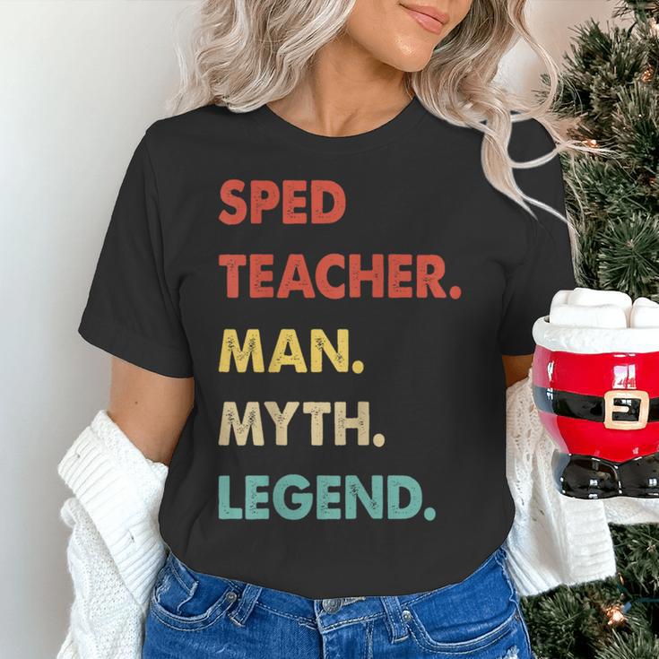 Sped Teacher Man Myth Legend Women's T-Shirt, gift for family, gift for coworker