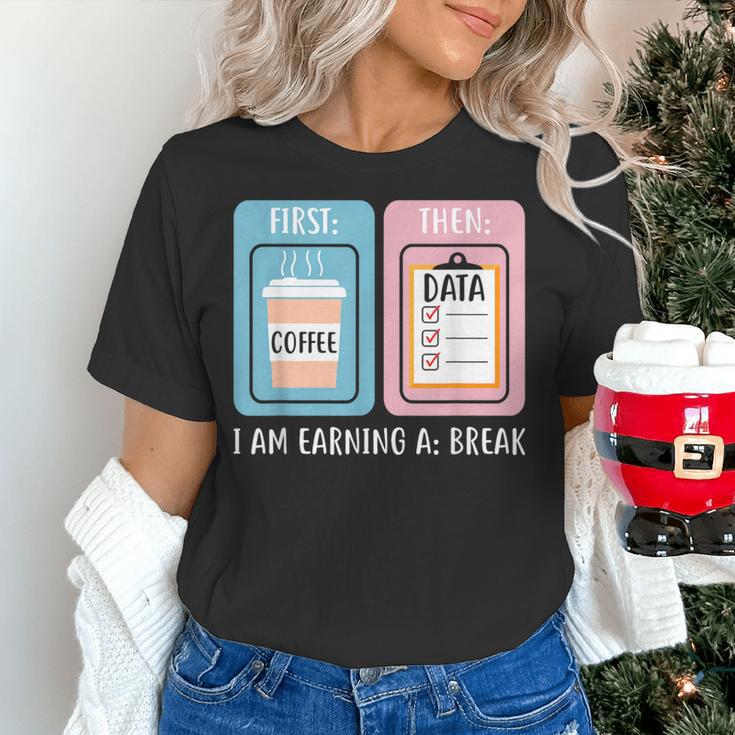 SPED Teacher Special Education First Coffee Then Data Women's T-Shirt, gift for family, gift for coworker SPED Teacher Special Education First Coffee Then Data Women's T-Shirt, gift for family, gift for coworker