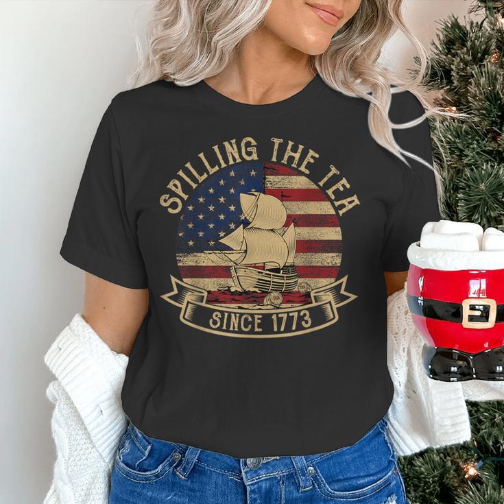Spilling The Tea Since 1773 American History Teacher Vintage Women's T-Shirt, History Teacher Shirts, gift for family, gift for coworker