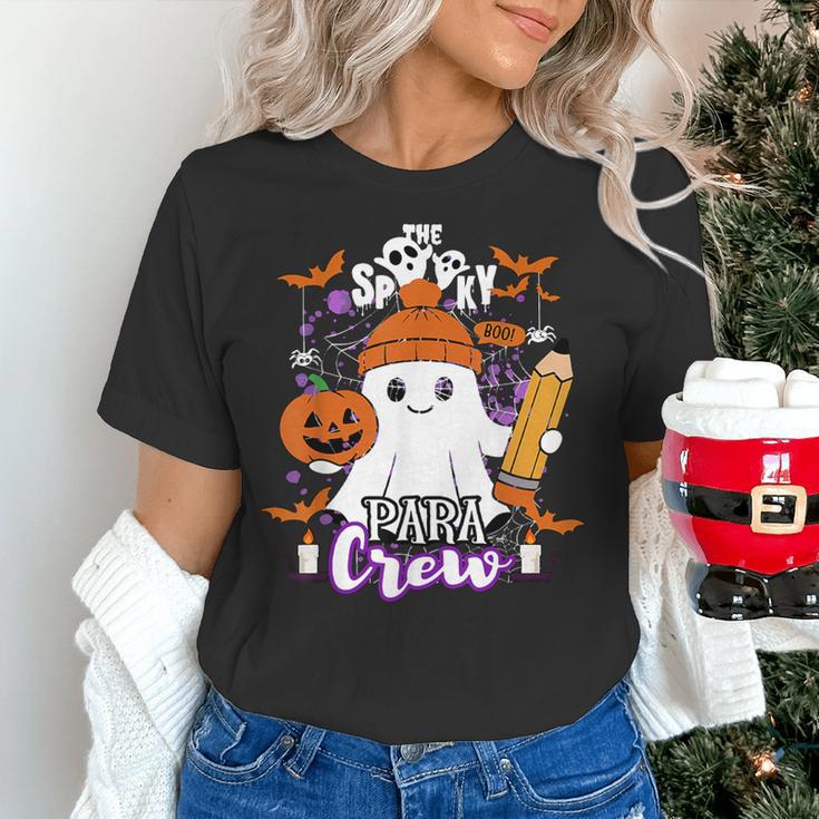 Spooky Para Crew Ghost Halloween Paraprofessional Teacher Women's T-Shirt, gift for family, gift for coworker Spooky Para Crew Ghost Halloween Paraprofessional Teacher Women's T-Shirt, gift for family, gift for coworker