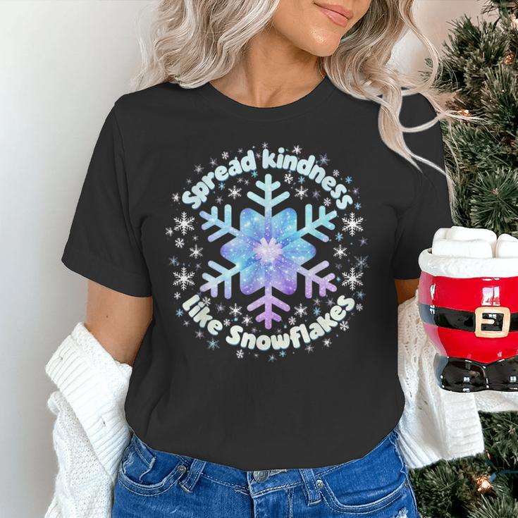 Spread Kindness Like Snowflakes Christmas Teacher Unity Day Women's T-Shirt, gift for family, gift for coworker Spread Kindness Like Snowflakes Christmas Teacher Unity Day Women's T-Shirt, gift for family, gift for coworker