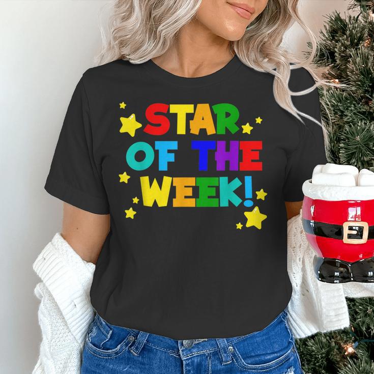 Star Of The Week Cheerful Recognition Student Teachers Class Men Women Kids Women's T-Shirt, gift for family, gift for coworker Star Of The Week Cheerful Recognition Student Teachers Class Men Women Kids Women's T-Shirt, gift for family, gift for coworker