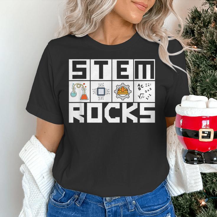 STEM Rocks Science Technology Engineering Math STEM Teacher Women's T-Shirt, Science Teacher Shirts, gift for family, gift for coworker STEM Rocks Science Technology Engineering Math STEM Teacher Women's T-Shirt, Science Teacher Shirts, gift for family, gift for coworker