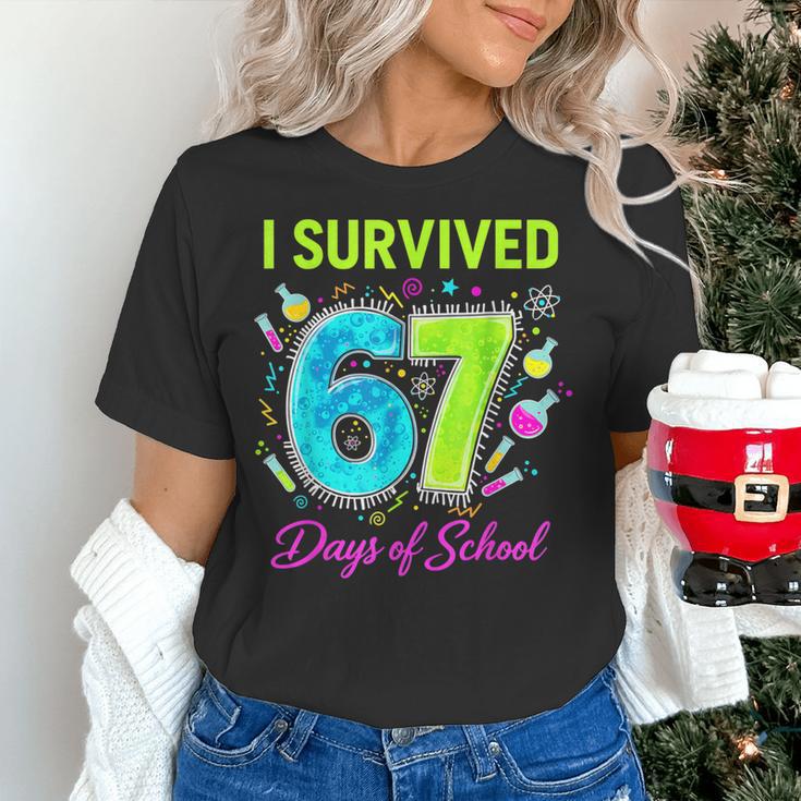 I Survived 67 Days Of School 67 Meme Science Teacher Women's T-Shirt, Science Teacher Shirts, gift for family, gift for coworker I Survived 67 Days Of School 67 Meme Science Teacher Women's T-Shirt, Science Teacher Shirts, gift for family, gift for coworker