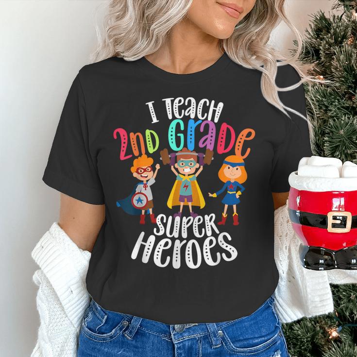 I Teach 2nd Grade Superheroes Back To School Teacher Men Women Girls Kids Women's T-Shirt, 2nd Grade Teacher Shirts, gift for family, gift for coworker I Teach 2nd Grade Superheroes Back To School Teacher Men Women Girls Kids Women's T-Shirt, 2nd Grade Teacher Shirts, gift for family, gift for coworker
