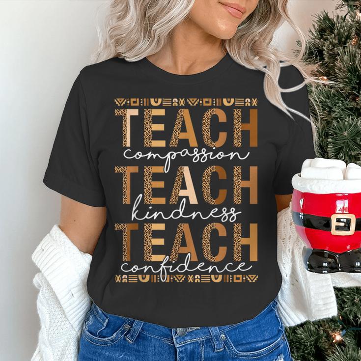 Teach Compassion Kindness Confidence History Teacher Women's T-Shirt, History Teacher Shirts, gift for family, gift for coworker Teach Compassion Kindness Confidence History Teacher Women's T-Shirt, History Teacher Shirts, gift for family, gift for coworker