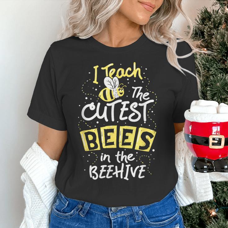 I Teach The Cutest Bees In The Beehive Kindergarten Teacher Women's T-Shirt, gift for family, gift for coworker I Teach The Cutest Bees In The Beehive Kindergarten Teacher Women's T-Shirt, gift for family, gift for coworker