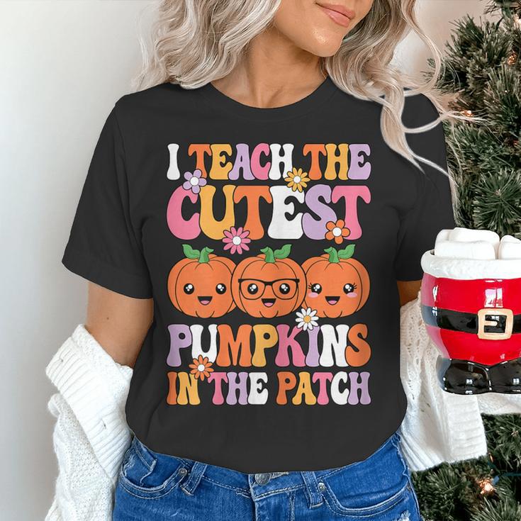 I Teach The Cutest Pumpkins Halloween Fall Teacher Women Women's T-Shirt, gift for family, gift for coworker I Teach The Cutest Pumpkins Halloween Fall Teacher Women Women's T-Shirt, gift for family, gift for coworker