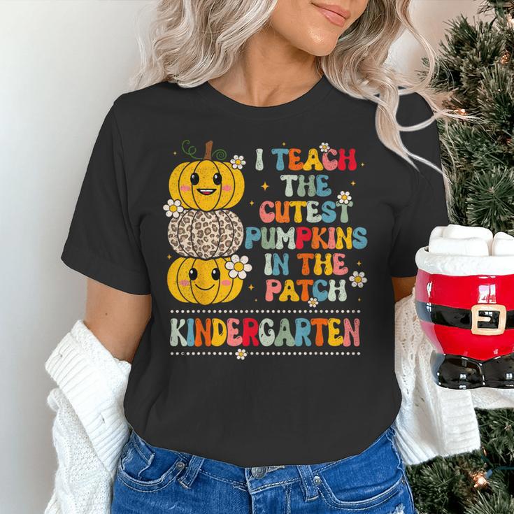 I Teach The Cutest Pumpkins Kindergarten Teacher Halloween Women's T-Shirt, gift for family, gift for coworker I Teach The Cutest Pumpkins Kindergarten Teacher Halloween Women's T-Shirt, gift for family, gift for coworker