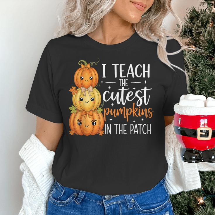 I Teach The Cutest Pumpkins In The Patch Fall Autumn Teacher Women's T-Shirt, gift for family, gift for coworker I Teach The Cutest Pumpkins In The Patch Fall Autumn Teacher Women's T-Shirt, gift for family, gift for coworker
